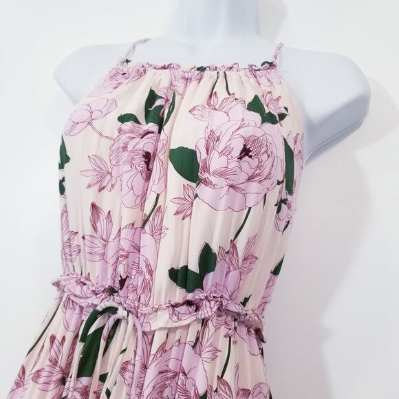Lost + Wander Floral Print Ruffle Layered Spring Summer Maxi Dress - Picture 4 of 13